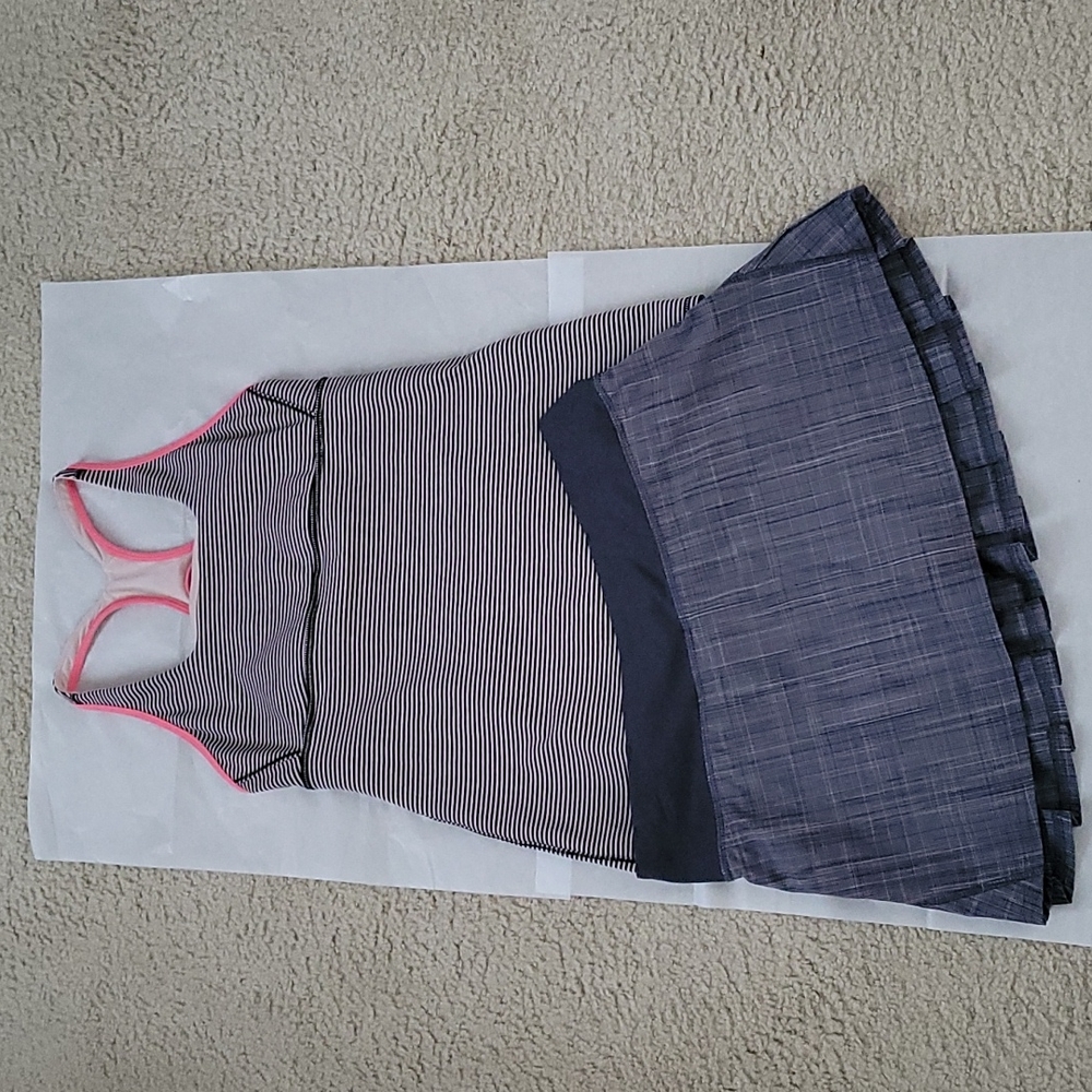Lululemon full tennis outfit Skirt Sz6 tip Sz8
